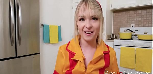  Blonde Sister Fucks Me Immediately After Shift- Lily Bell